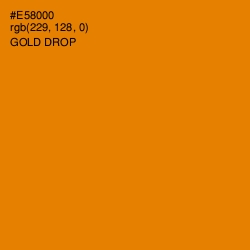 #E58000 - Gold Drop Color Image